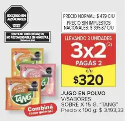 Carrefour Tang jugo en polvo v/sabores sobre oferta