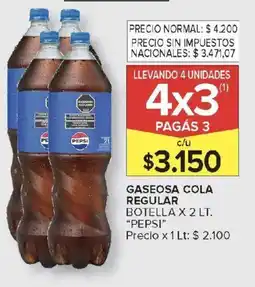 Carrefour Pepsi gaseosa cola regular botella oferta