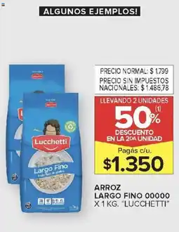 Carrefour Lucchetti arroz largo fino 00000 oferta