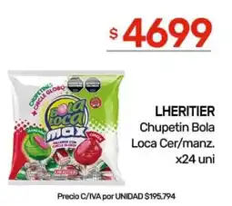 Nini Mayorista Lheritier chupetin bola loca cer/manz. oferta
