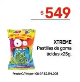 Nini Mayorista Xtreme pastillas de goma ácidas oferta