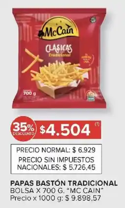Carrefour Mc cain papas bastón tradicional bolsa oferta