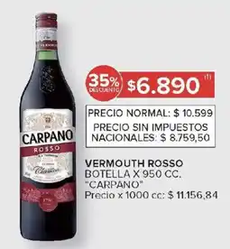 Carrefour Carpano carpano vermouth rosso oferta