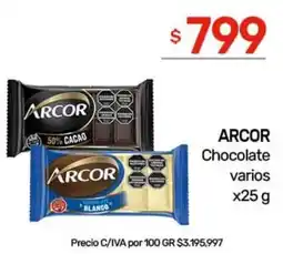 Nini Mayorista Arcor chocolate varios oferta