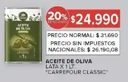 Carrefour Carrefour classic aceite de oliva lata oferta