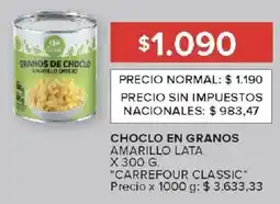 Carrefour Carrefour classic choclo en granos amarillo lata oferta