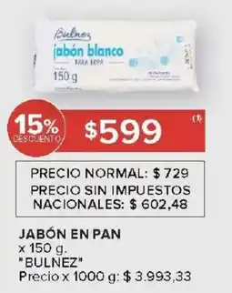 Carrefour Bulnez jabón en pan oferta