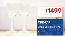 Nini Mayorista Cristar copa versalles vino oferta