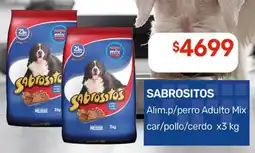 Nini Mayorista Sabrositos alim.p/perro adulto mix car/pollo/cerdo oferta