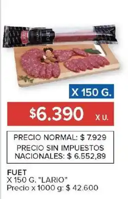 Carrefour lario fuet oferta