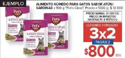 Carrefour Pet's class alimento húmedo para gatos sabor atún/ sardinas oferta