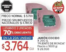 Carrefour Puente de ronda jamón cocido oferta