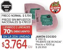 Carrefour Puente de ronda jamón cocido oferta