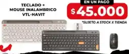 Supermayorista Vital Teclado + mouse inalambrico vtl-havit oferta