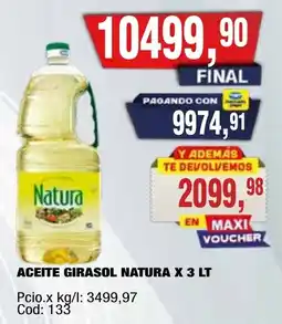 Maxiconsumo Natura aceite girasol oferta