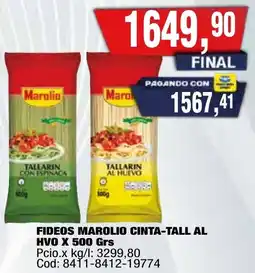 Maxiconsumo Marolio cinta-tall al hvo fideos oferta