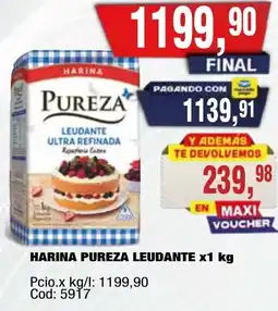 Maxiconsumo Pureza harina leudante oferta