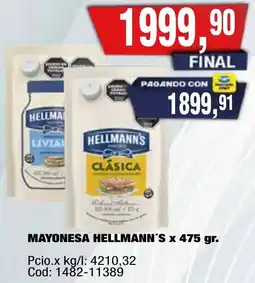 Maxiconsumo Hellmann's mayonesa oferta
