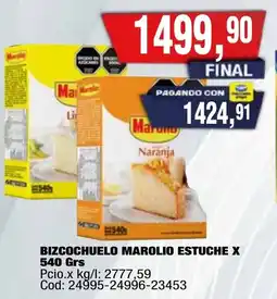 Maxiconsumo Marolio bizcochuelo estuche oferta