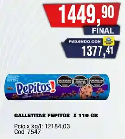 Maxiconsumo Pepitos galletitas oferta