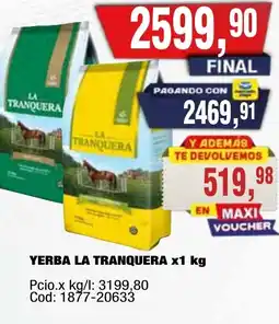 Maxiconsumo La tranquera yerba oferta
