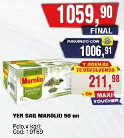 Maxiconsumo Marolio yer saq oferta