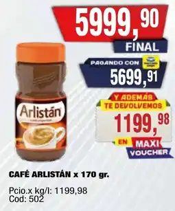 Maxiconsumo Arlistán café oferta