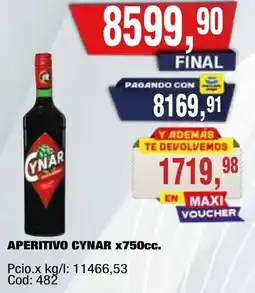 Maxiconsumo Cynar aperitivo oferta