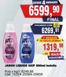 Maxiconsumo Skip jabon liquido oferta
