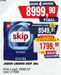 Maxiconsumo Skip jabon liquido oferta