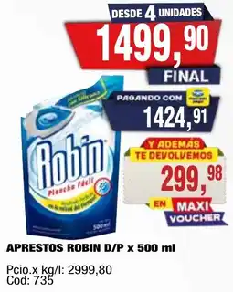 Maxiconsumo Robin aprestos d/p oferta