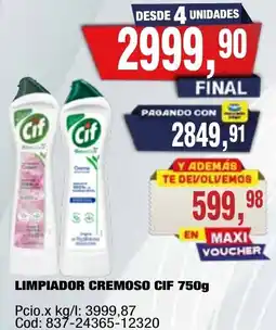 Maxiconsumo Cif limpiador cremoso oferta