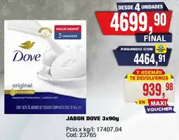 Maxiconsumo Dove jabon oferta