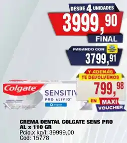 Maxiconsumo Colgate crema dental sens pro al oferta