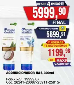 Maxiconsumo H&S acondicionador oferta