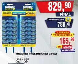 Maxiconsumo Gillette maquina prestobarba 2 fija oferta