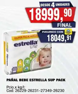 Maxiconsumo Estrella pañal bebe sup pack oferta