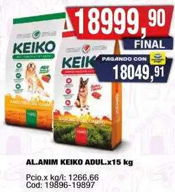Maxiconsumo Keiko al.anim adul. oferta