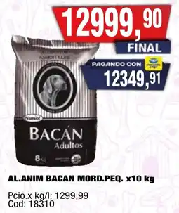 Maxiconsumo Bacan al.anim mord.peq. oferta