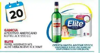 Carrefour Maxi Gancia Aperitivo Americano, Elite Papel Higienico oferta