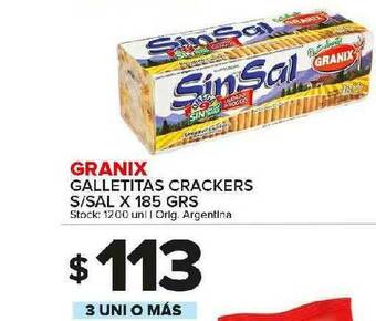 Carrefour Maxi Granix Galletitas Crackers oferta