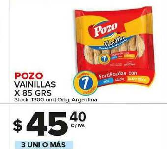 Carrefour Maxi Pozo Vainillas oferta