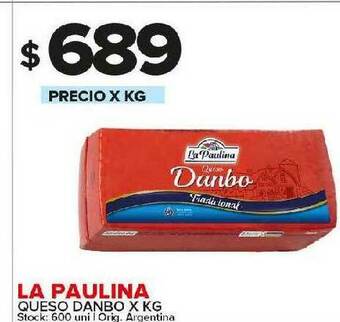 Carrefour Maxi La Paulina Queso Danbo oferta
