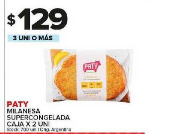 Carrefour Maxi Paty Milanesa Supercongelada oferta
