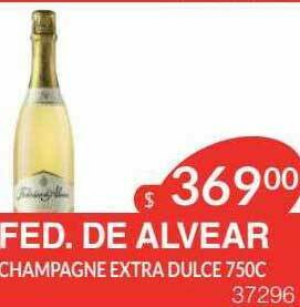 Masivos Fed. De Alvear Champagne Extra Dulce oferta