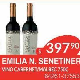Masivos Emilia N. Senetiner Vino Cabernet Malbec oferta