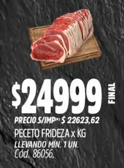 Supermercados Yaguar Peceto frideza oferta