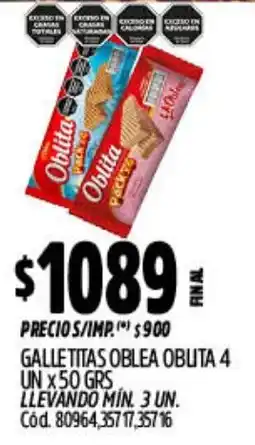 Supermercados Yaguar Oblea galletitas obuta oferta