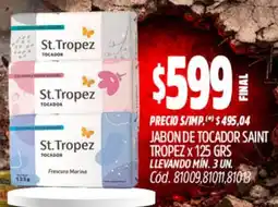 Supermercados Yaguar Saint tropez jabon de tocador oferta