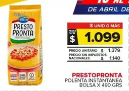 Carrefour Maxi Prestopronta polenta instantanea bolsa oferta